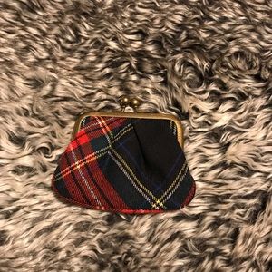 J.Crew coin purse with snap.